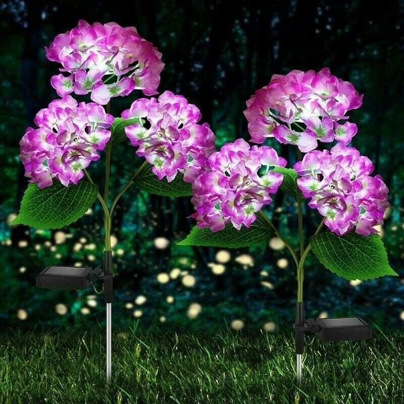 Hydrangea Solar Garden Flower Lights(SET OF TWO)