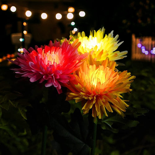 Waterproof Solar Chrysanthemum Garden Light