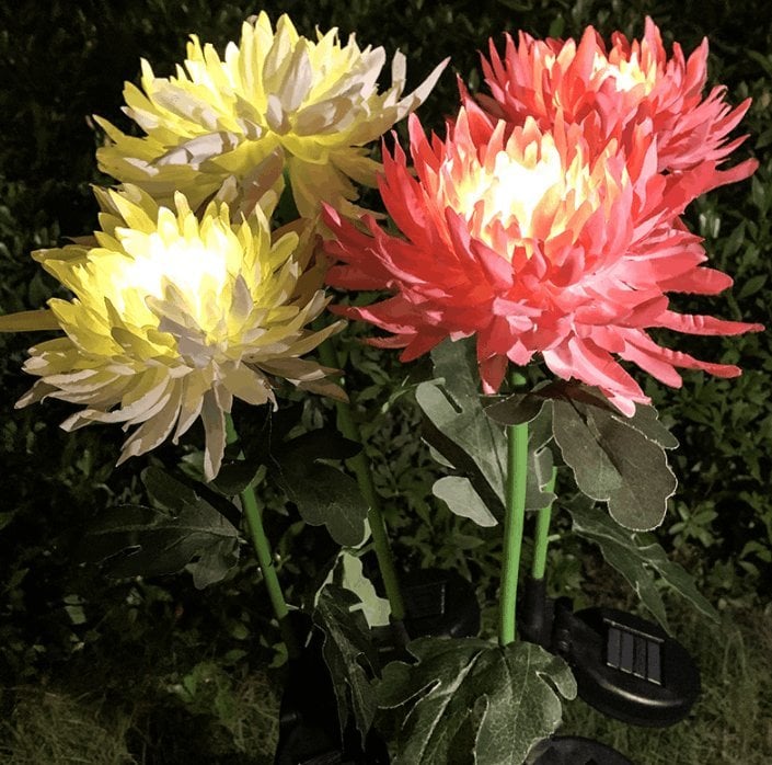 Waterproof Solar Chrysanthemum Garden Light